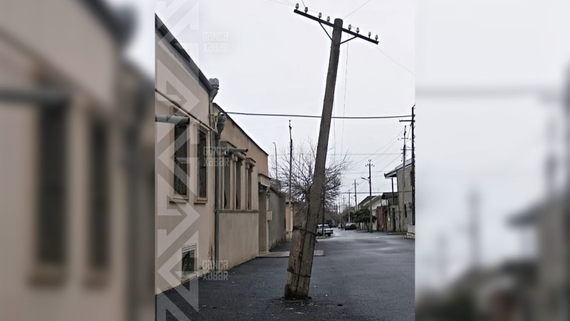 Üç küçədə dirəklərin təmirə ehtiyacı var