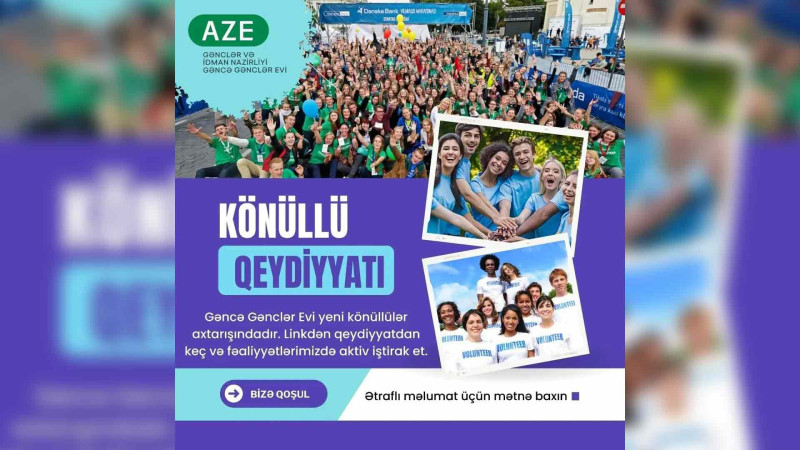 Gənclər Evi könüllülərin qəbulunu elan edir
