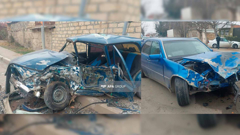 İki maşın toqquşub: xəsarət alanlar var
