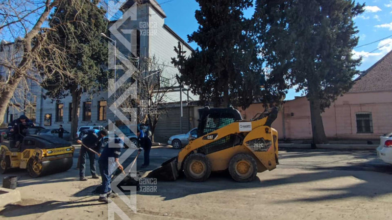 Ruzigar Qasımov küçəsi təmir edilir