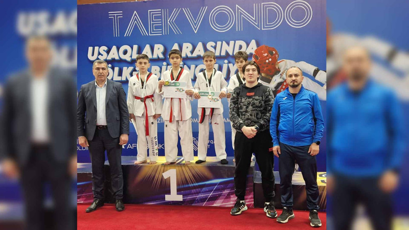 Uşaq taekvondoçularımız iki bürünc medal qazanıblar