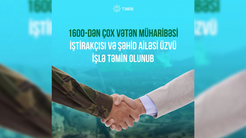 Gəncə Şəhər Birləşmiş Xəstəxanasında 60-a yaxın qazi işə düzəlib