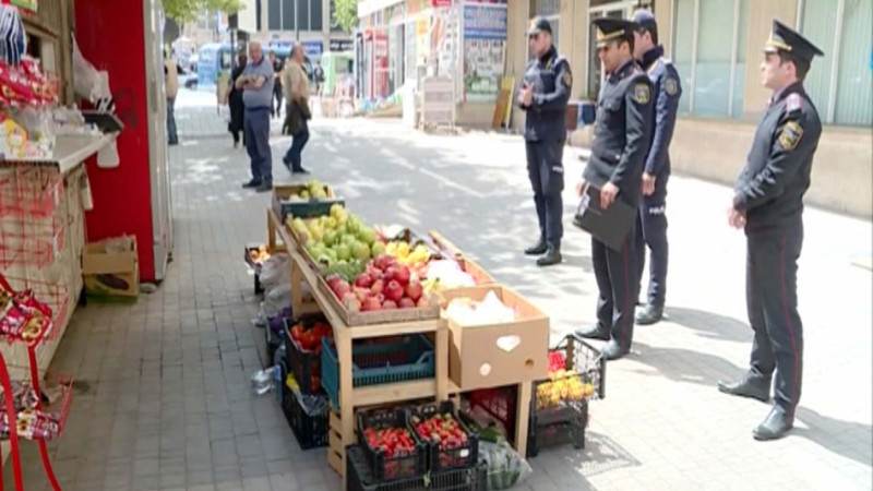 Küçə ticarəti ilə məşğul olanlar cərimələniblər