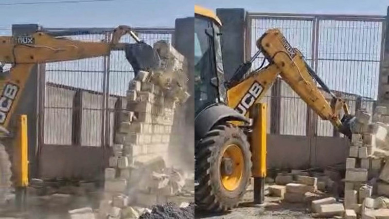 FHN daha bir qanunsuz tikilini söküb