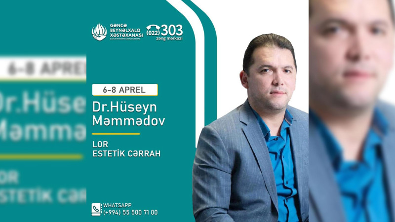 Lor-estetik cərrah üç gün sakinləri pulsuz müayinə edəcək