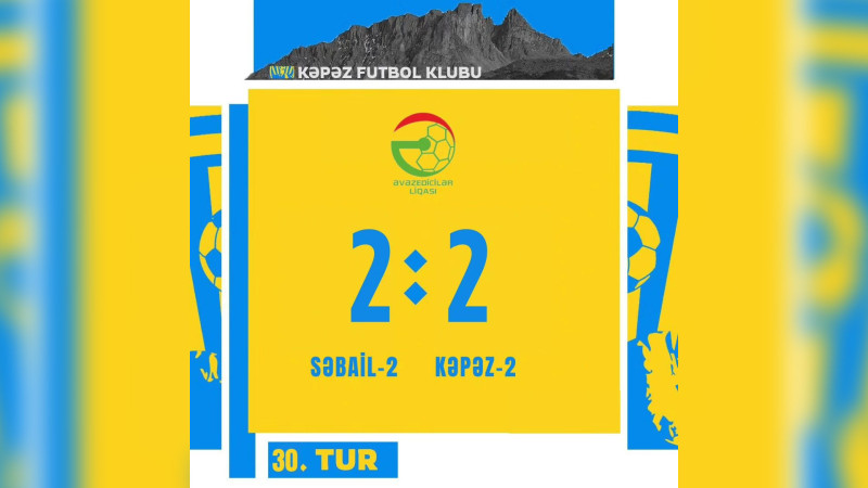 “Kəpəz-2” “Səbail-2” ilə heç-heçə edib