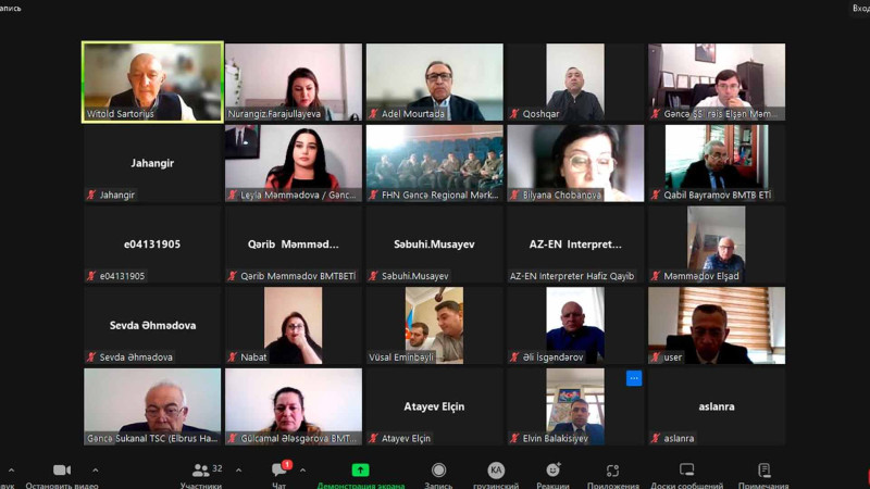 Onlayn görüşdə yeni layihə təqdim olunub