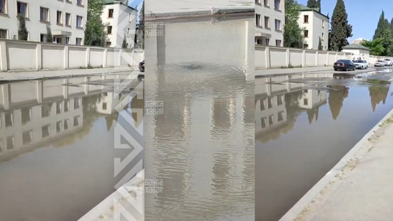 Tibb müəssisəsinin yaxınlığında kanalizasiya quyusu daşır