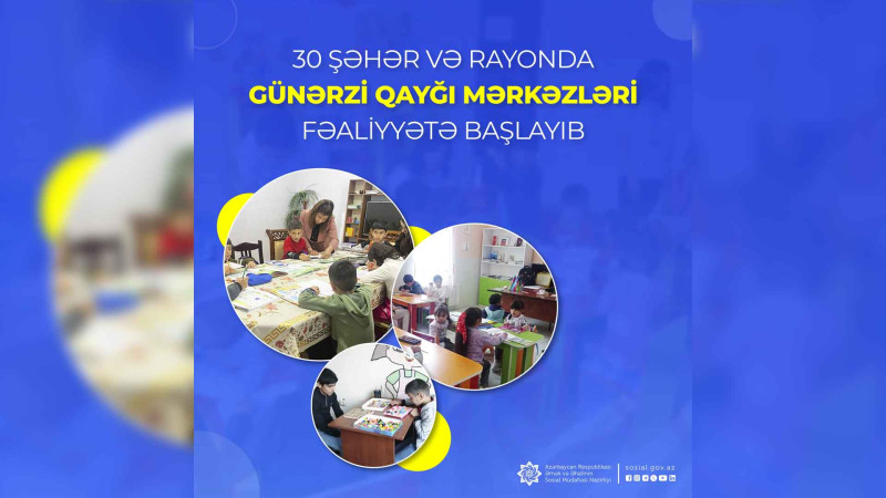 ƏƏSMN-in günərzi qayğı mərkəzi fəaliyyətə başlayıb