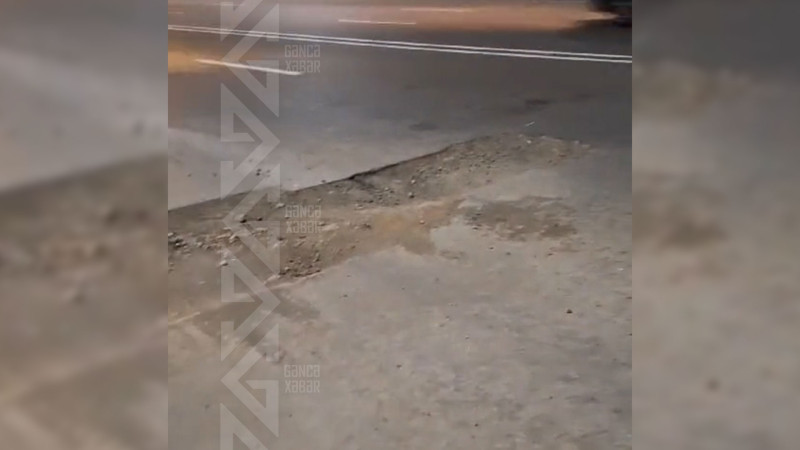 Mərkəzi yolun bir hissəsi yararsız haldadır