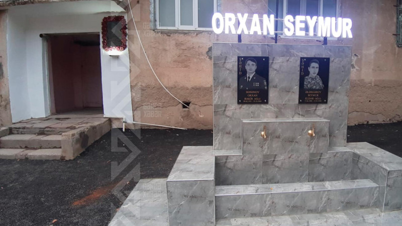 Şəhidlərin xatirəsinə tikilən bulaq açılıb