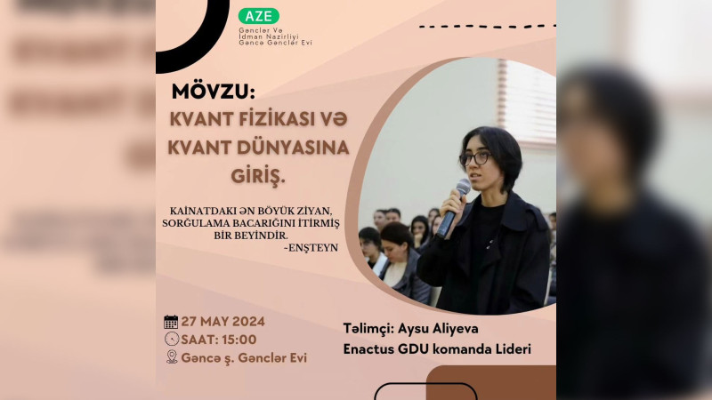 Gənclər Evi gənclər üçün təlim hazırlayıb