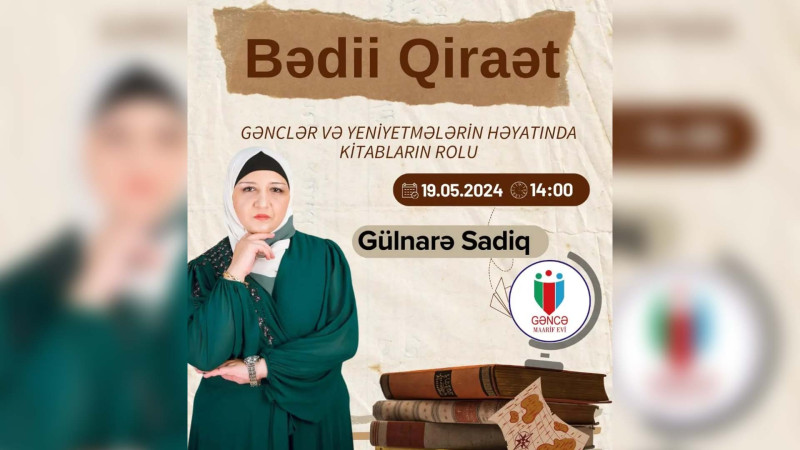 Yazıçı-publisistlə görüş təşkil olunacaq