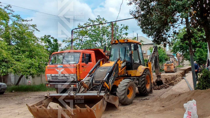 Şəhərin iki ərazisinə yeni su və kanalizasiya sistemləri çəkilir