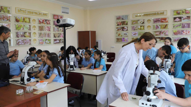 Məktəblilər aqrar sahə ilə yaxından tanış olublar