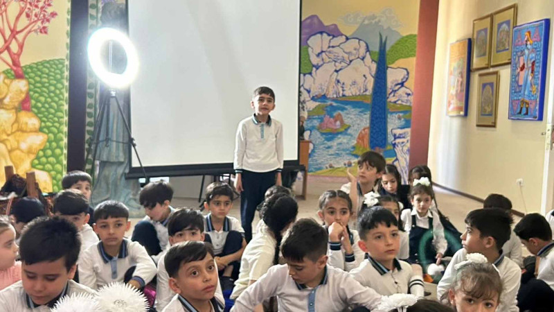 Uşaqlar üçün nağıl saatı təşkil olunub