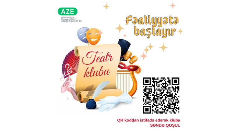 Teatrsevərlər üçün yeni klub fəaliyyətə başlayıb