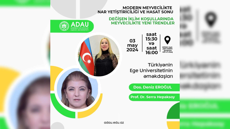 Ege Universitetinin iki müəllimi tələbələrimizə təlim keçəcək