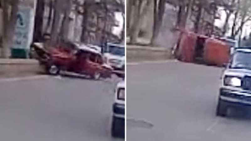 Toy karvanında avtoxuliqanlıq edən sürücü qəza törədib