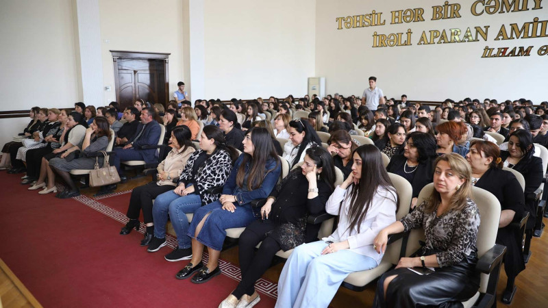 Gəncə Dövlət Universitetində toplantı təşkil edilib