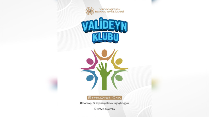 Valideyn Klubunun ilk görüşü təşkil olunacaq