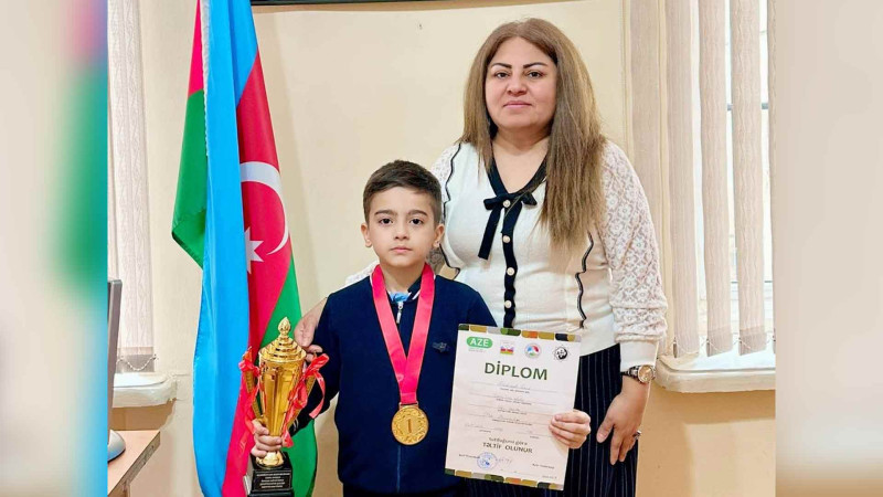 Məktəbli respublika birinciliyində yüksək nəticə göstərib