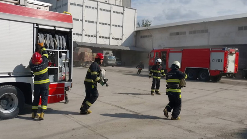 “Gəncə Dəyirman” MMC-də yanğın-taktiki təlim baş tutub