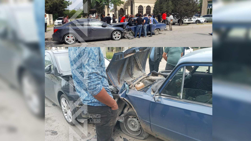 İki avtomobil toqquşub: Xəsarət alan var