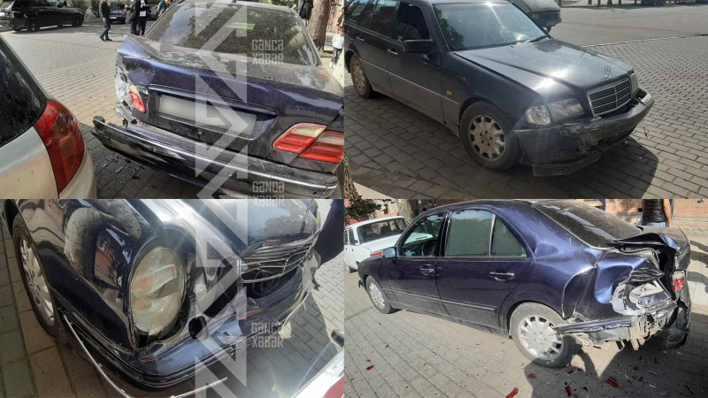 Kəsişmələrin birində zəncirvari qəza olub