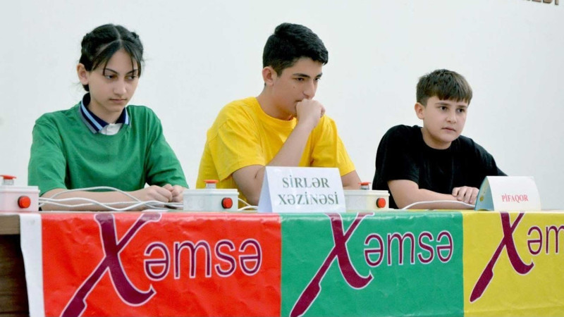 Məktəblilər arasında Xəmsə intellektual yarışı keçirilib