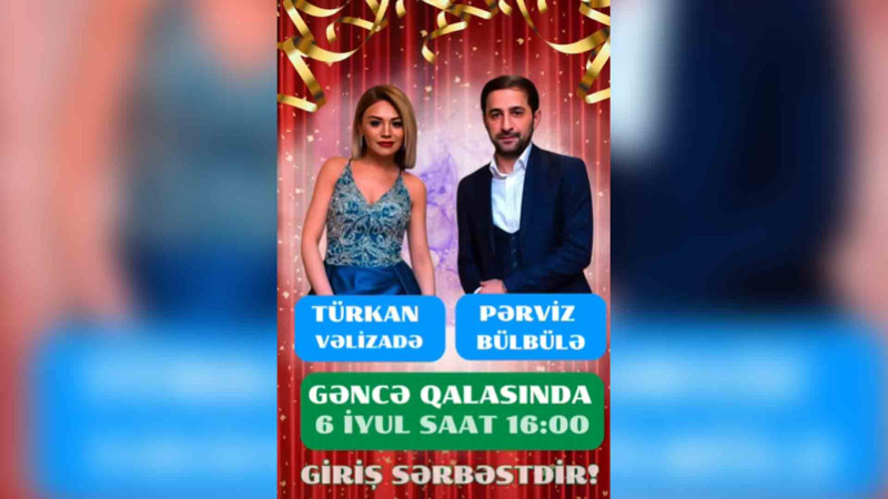 Tanınmış sənətçilər şəhərimizin qonağı olacaqlar