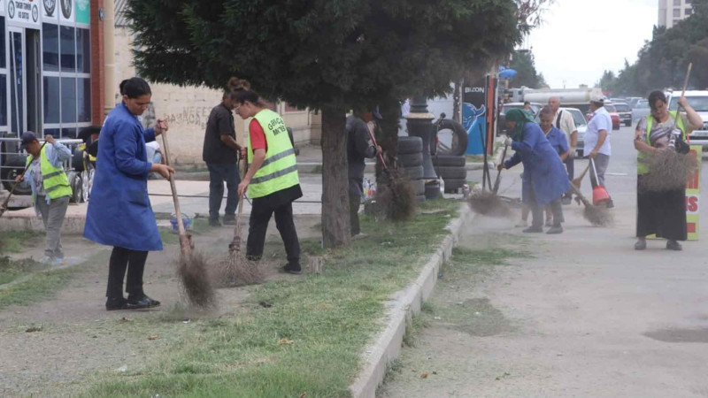 Şəhərin küçə və prospektlərində iməcilik aksiyası keçirilib