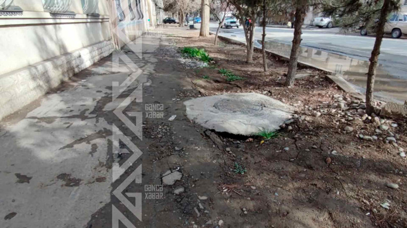 Şəhərin iki yerində piyada yolunun təmirə ehtiyacı var