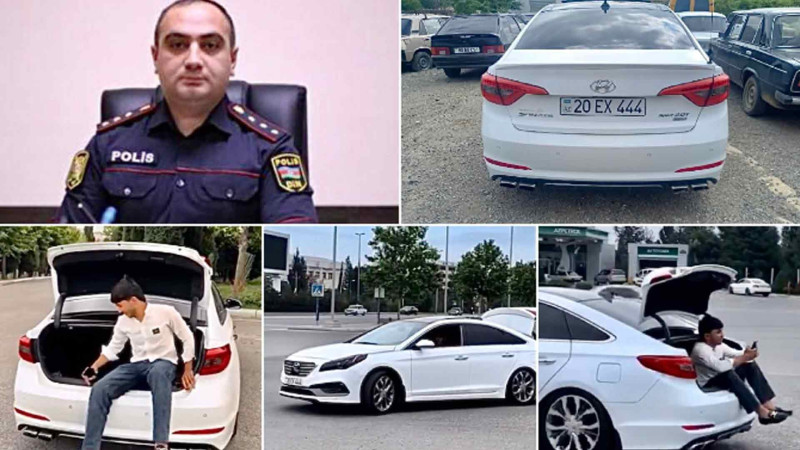 Yolda təhlükə yaradan sürücü saxlanılıb