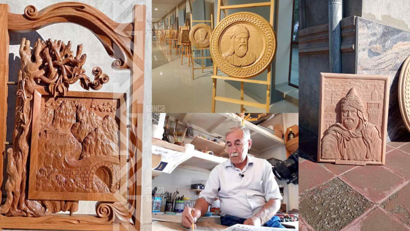 Oymaçı rəssamın əl işlərindən ibarət sərgi keçirilir