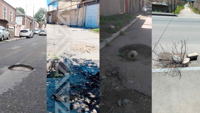 Şəhərin bir neçə ərazisində lüklər baxımsız qalıb