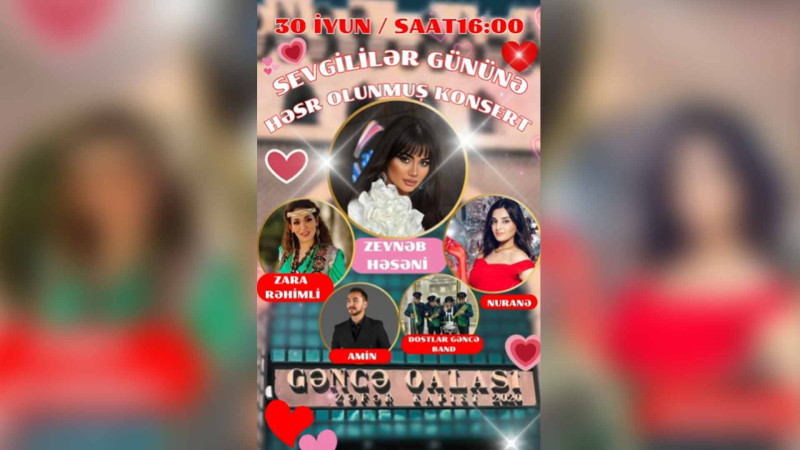 Sevgililər gününə həsr edilən konsert proqramı hazırlanıb