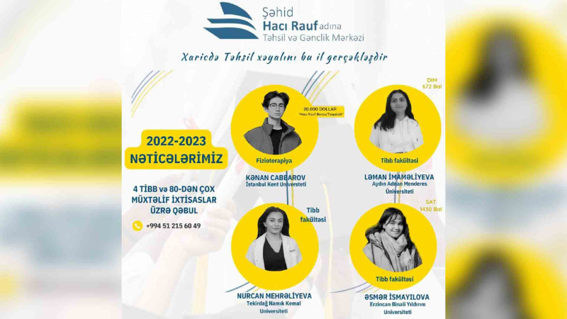 Türkiyə universitetlərində təhsil almaq istəyənlər üçün xidmət göstərilir