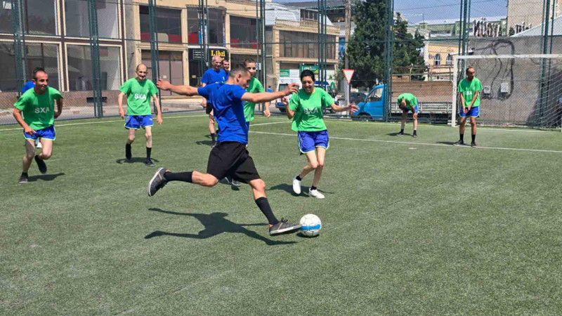 Psixonevroloji sosial xidmət müəssisəsində futbol yarışı keçirilib