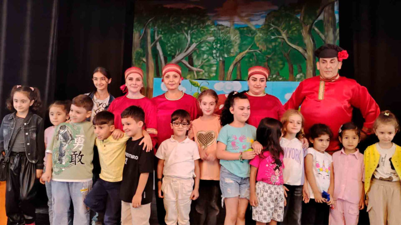 Gəncə Dövlət Kukla Teatrı qastrol səfərində olub