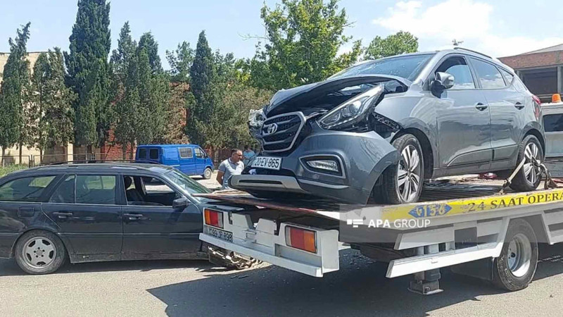 Şəhər ərazisində zəncirvari qəza olub