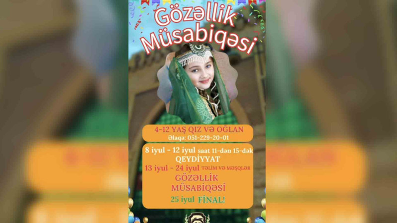 Gözəllik müsabiqəsinə qeydiyyat davam edir