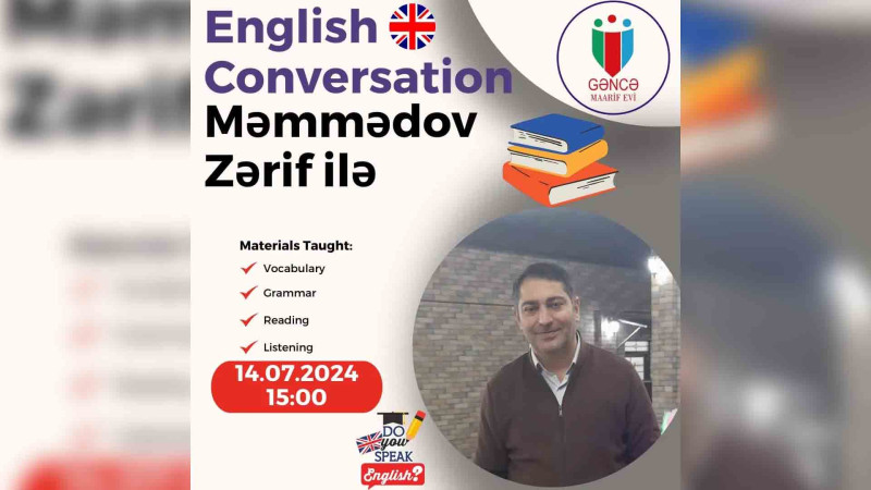 İngilis dilindən ödənişsiz danışıq məşğələləri təşkil olunur