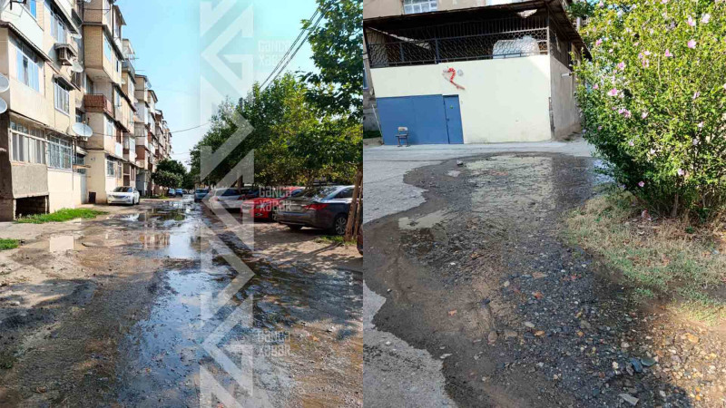 Su xəttində yaranan qəza bir həftəyə yaxındır aradan qaldırılmayıb