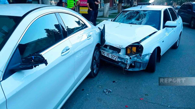 14 yaşlı velosipedçini maşın vurub