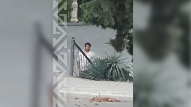 Gəncədə kişi ictimai yerdə masturbasiya etdi