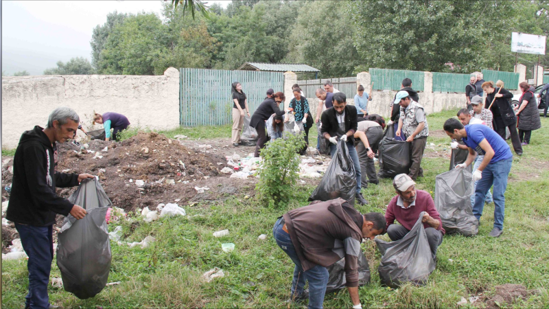 Daşkəsəndə 430 kiloqram məişət tullantısı toplanıb