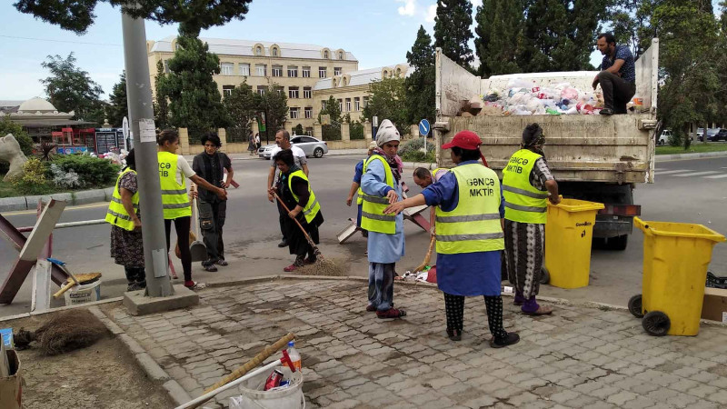 Gəncənin bir sıra əraziləri təmizlənib