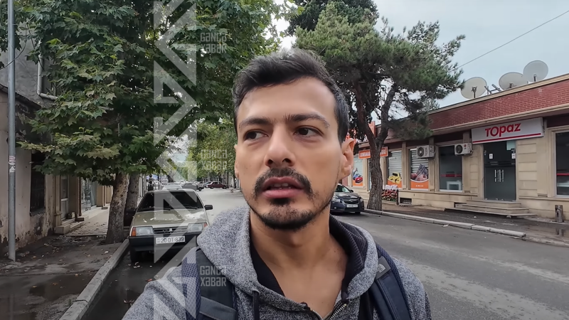 Xarici səyyah Gəncənin qonaqpərvərliyinə heyran qalıb