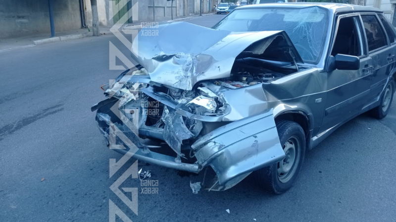 Gəncədə yol qəzası: bir nəfər xəsarət aldı